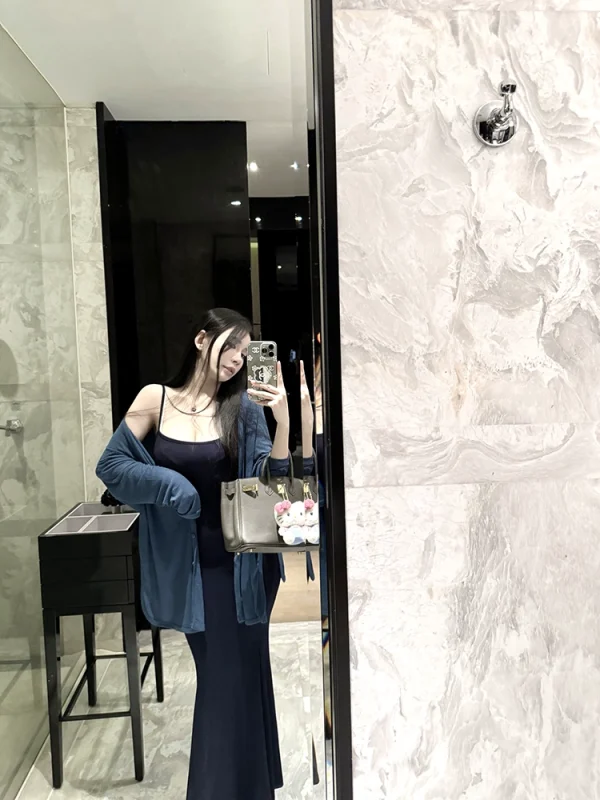 MISS CHANGE【人鱼姐姐】镇店宝藏版型卡戴珊修身吊带鱼尾连衣裙 - 图片 2