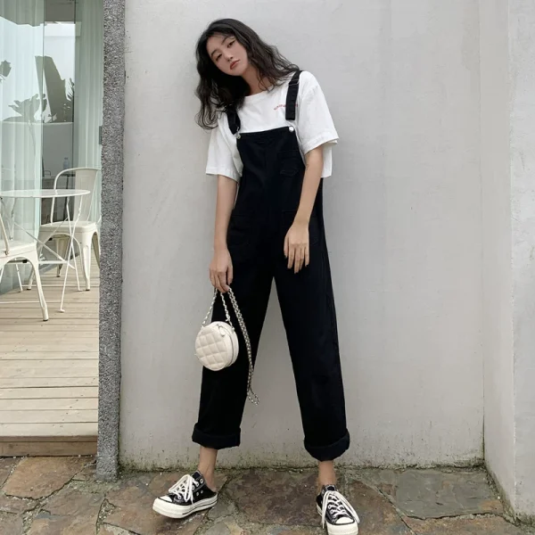 裙子女2021年新款夏季小黄裙背带裙连衣裙闺蜜装牛仔背带裤小清新 - 图片 8